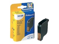 Pelikan H09 - 42 Ml - Svart - Kompatibel - Blekkpatron (Alternativ For: Hp 45) - For Hp Officejet G55, G85, K60, R40, R60, R80, T45, T65  Officejet Pro 11Xx  Photosmart P1115