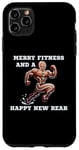 iPhone 11 Pro Max Merry Fitness Happy New Rear Workout Christmas Cookie Case