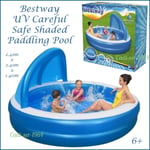 Bestway Summer Days Family Shaded Pool NEW 241cm x 140cm Paddling Pool Fun