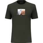 SALEWA Pure Design Dry T-Shirt Men, Dark Olive, L