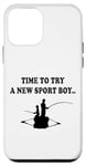 Coque pour iPhone 12 mini Il est temps d'essayer un nouveau sport père et fils partenaire de pêche garçon