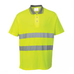 Portwest Mens Hi-Vis Comfort Polo Shirt - XXL