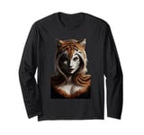 Fierce Jungle Tiger Spirit Fantasy Artwork Long Sleeve T-Shirt