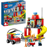 LEGO 60375 City Fire Caserne Dei Pompiers Et Camion Pompier