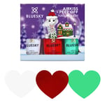 Bluesky Ensemble de vernis à ongles pour enfants - Collection Candy Cane - Formule à base d'eau, sûre, non toxique et sans odeur - Comprend des autocollants - Un cadeau pour les enfants.