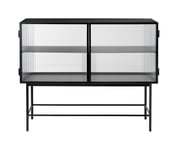 Haze Sideboard - Reeded Glass/Black