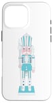 Coque pour iPhone 16 Pro Max Casse-noisette assortis vintage bleu Merry Christmas jouets