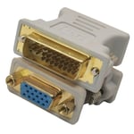 Connecteur de câble DVI vers VGA,adaptateur mâle vers femelle DVI vers VDA VAlbanAdapter pour moniteur d'ordinateur,budgétaire HDTV,1080P,24 + 5 - Type 1PC