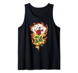 Funny Vintage Poker Ace Card Graphic Rose Spades Women Men Tank Top