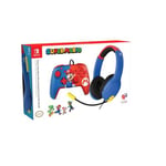 Pack Gaming Mario Pdp Manette filaire + Casque filaire pour Nintendo Switch