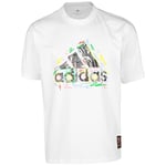 adidas Pride Tee T-Shirt Men's, White, 2XL