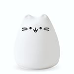 InnoGIO GIOKitty Mini, Veilleuse pour Enfant en Silicone Souple Motif Chat, Lampe Bébé, 7 Couleurs Alternatives, Arrêt Automatique, Accessoire pour Chambre Aide à l'Endormissement, Chat 8 cm