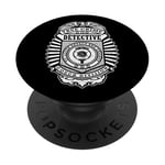 Badge de police amusant True Crime Detective Division PopSockets PopGrip Adhésif