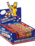 40 stk Haribo Mega Roulette Fruit - Vingummi med Fruktsmak - Hel Eske 1,8 kg