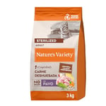 Nature's Variety No Grain - Croquettes pour Chat Stérilisé - Dinde - 3kg