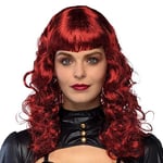 Boland 85716 - Perruque Lady Steampunk, Rouge, Cheveux synthétiques avec boucles, Accessoires pour déguisements, carnaval, soirée à thème