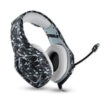 ONIKUMA K1B Casque gaming pour PS4 XBOX ONE Camouflage Gris