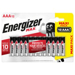 Energizer Pile alcaline AAA / LR3 Max - Lot de 12