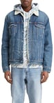 Levi's Men's Type 3 Sherpa Trucker Denim Jacket, Fable, L