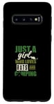 Galaxy S10 Just a girl who loves rats and camping - Camper Camping Rat Case