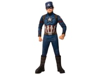 Avengers Endgame Captain America Deluxe Kostume (3-10 År)(Str. 128/L)