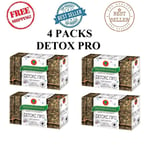 4 x Detox Tea Detox PRO Natural Body Cleanse Dandelion Ginger Nettle Turmeric