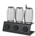 Aihomego Stainless Steel Bottle Holder Compatible with Sodastream 3 ER - Drip Rack for Sodastream Crystal and Emil Bottles