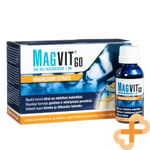 MAGVIT GO 300mg Magnésium + Vitamine B6 Complément Liquide Muscles Coeur 8 Shots