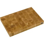 KAI Cutting Board, Dark Oak end Grain with Non-Slip Rubber feet Dimensions 39 x 26.2 x 5.3 cm - Professional Quality Cutting Board