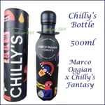 Chilly's Bottle Marco Oggian Fantasy Water Bottle 500ml Leak Proof Screw Top NEW