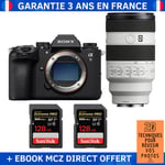 Sony A9 III + FE 70-200mm f/4 Macro G OSS II + 2 SanDisk 128GB Extreme PRO UHS-II SDXC 300 MB/s + Ebook '20 Techniques pour Réussir vos Photos' - Appareil Photo Professionnel