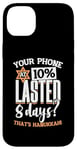 iPhone 14 Plus Hanukkah Phone At 10 Percent, Chanukah & Menorah Jewish Case