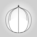 Hoop Taklampa - Pendel i 4 färgval | Färg: Svart - RAL 9005 | ink ljuskälla (L70067) | Ljuskälla: Integrerad LED - Dimbar (SwitchDim & DALI) 1715LM | 18W | 3000K