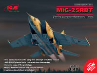 MIG-25 RBT SOVIET RECONNAISSANCE PLANE  ICM 1/48 PLASTIC KIT