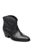 Custommade Angel Studs Shoes Boots Ankle Boot - Heel Svart [Color: ANTHRACITE BLACK ][Sex: Women ][Sizes: 36,40 ]