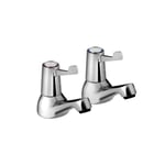 Bristan 1/2″ BSP Ceramic Disc Basin Taps With 3″ Lever VAL2 1/2 CCD