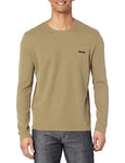 BOSS Men's Waffle Long Sleeve Shirt T, Trout Green, S