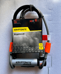 Kryptonite Kryptolok Sold Secure Gold Standard U-Lock & 4 foot Kryptoflex Cable