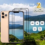 2-pack - Iphone XS - 9D Härdat Glass - Top Kvalitet