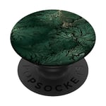 Elegant Dark Forest Green & Jade Green Pattern PopSockets Adhesive PopGrip