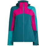 MC KINLEY Femme Lassa Veste, Blue Petrol/Pink Dar, 38 EU