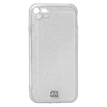 iPhone SE (2022 / 2020) / 8 / 7 Joy Case Hybrid Glitter Skal - Genomskinligt / Silver