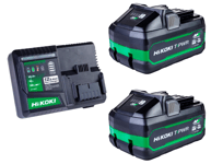 HiKOKI Laddpaket 36V/18V Multivolt BSL3640MVT (2x4,0Ah/8,0Ah)