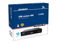 EDISION OS MINI 4K S2X, E2 Linux 4Κ UHD, DVB-S2X receiver, MULTI STREAM, BLIND SCAN, T2MI Tuner