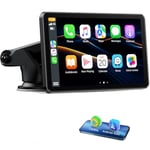 LAMTTO 7 inch Carplay Screen for Apple Carplay Android Auto Wireless, Mirror Link, Live Navigation, Siri G00gle Voice Assistant, Touchscreen, Bluetooth 5.0, AUX, FM