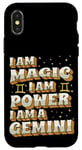 Coque pour iPhone X/XS Magique Gemini Power Zodiac Girl Horoscope Anniversaire