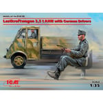 FR- ICM 1/35 Lastkraftwagen 3,5 t AHN with German Drivers - 35418