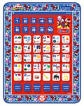 Lexibook, Spidey and His Amazing Friends, Educational Bilingual Learning Tablet, Toy to learn alphabet letters numbers words spelling and music, English/French, Blue/red, JCPAD002SPi1