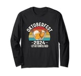 Oktoberfest 2024 Let's Get Schnitzel Faced beer drinking Long Sleeve T-Shirt