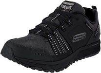 Skechers Escape Plan Baskets Homme Black (Black Leather/mesh/trim Bbk) 44 EU